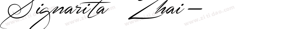 Signarita Zhai字体转换
